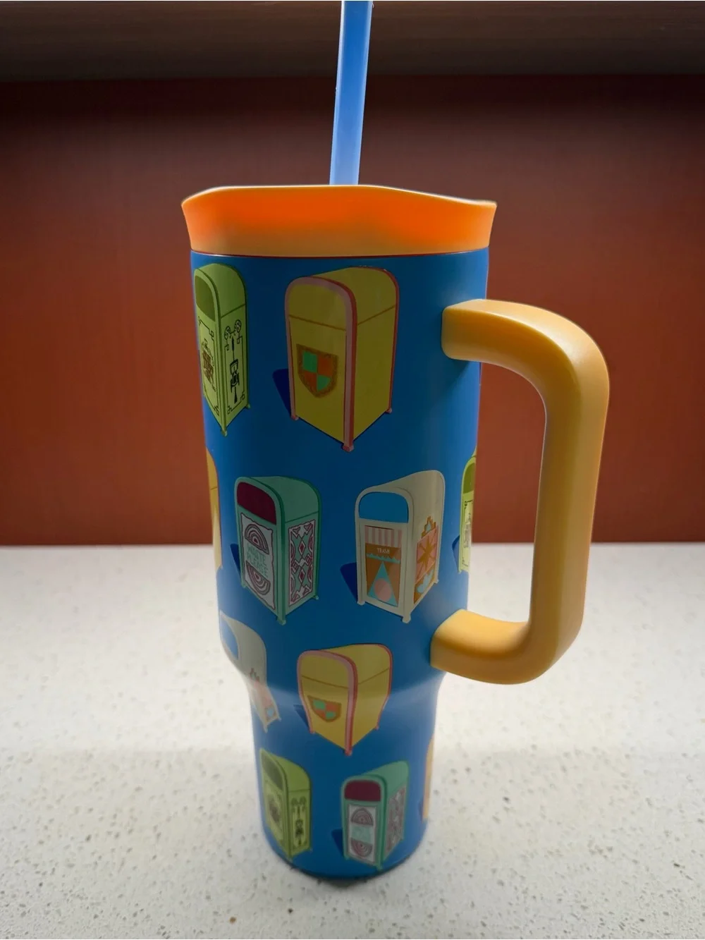 NEW DISNEY PARKS TRASH CANS GIANT 40oz STAINLESS STEEL TUMBLER